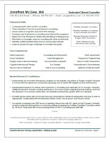 Sample Resume: Counselling & Social Services Sample Resume: Counselling & Social Services