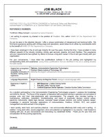 Cover Letter - Engineering Technologies
